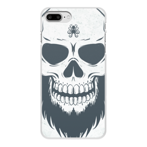 Заказать чехол для iPhone 8/8 Plus в Москве. Чехол для iPhone 8 Plus, объёмная печать Череп с бородой от Dartz  - готовые дизайны и нанесение принтов.