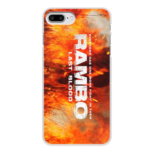 Заказать чехол для iPhone 8/8 Plus в Москве. Чехол для iPhone 8 Plus, объёмная печать Rambo от Leichenwagen - готовые дизайны и нанесение принтов.
