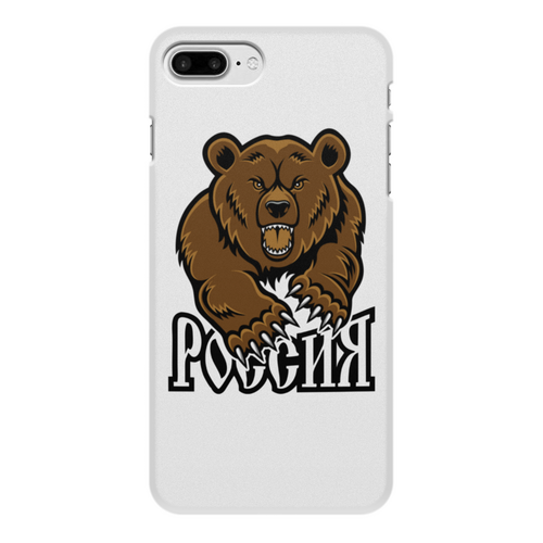 Заказать чехол для iPhone 8/8 Plus в Москве. Чехол для iPhone 8 Plus, объёмная печать МЕДВЕДЬ. СИМВОЛИКА от robus - готовые дизайны и нанесение принтов.