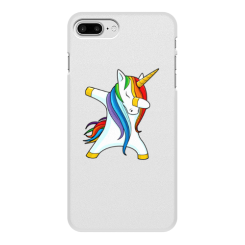 Заказать чехол для iPhone 8/8 Plus в Москве. Чехол для iPhone 8 Plus, объёмная печать Dab Unicorn  от DESIGNER   - готовые дизайны и нанесение принтов.