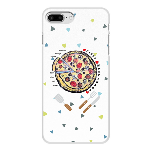 Заказать чехол для iPhone 8/8 Plus в Москве. Чехол для iPhone 8 Plus, объёмная печать Пицца от evragka  - готовые дизайны и нанесение принтов.