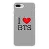 Заказать чехол для iPhone 8/8 Plus в Москве. Чехол для iPhone 8 Plus, объёмная печать I love BTS от THE_NISE  - готовые дизайны и нанесение принтов.