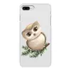 Заказать чехол для iPhone 8/8 Plus в Москве. Чехол для iPhone 8 Plus, объёмная печать Сова на ветке от tigerda  - готовые дизайны и нанесение принтов.