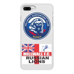 Заказать чехол для iPhone 8/8 Plus в Москве. Чехол для iPhone 8 Plus, объёмная печать Millwall MSC Russia phone cover от Millwall Supporters Club Russia - готовые дизайны и нанесение принтов.