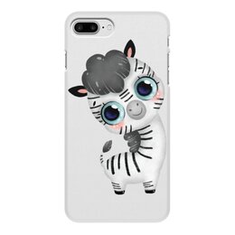 Заказать чехол для iPhone 8/8 Plus в Москве. Чехол для iPhone 8 Plus, объёмная печать Зебра от Дана Столыпина - готовые дизайны и нанесение принтов.