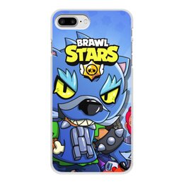 Заказать чехол для iPhone 8/8 Plus в Москве. Чехол для iPhone 8 Plus, объёмная печать BRAWL STARS LEON от geekbox - готовые дизайны и нанесение принтов.