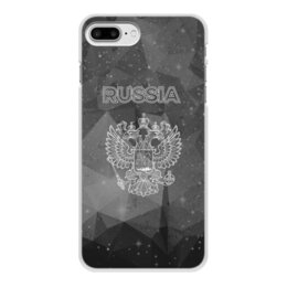 Заказать чехол для iPhone 8/8 Plus в Москве. Чехол для iPhone 8 Plus, объёмная печать  Герб России от THE_NISE  - готовые дизайны и нанесение принтов.