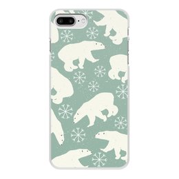 Заказать чехол для iPhone 8/8 Plus в Москве. Чехол для iPhone 8 Plus, объёмная печать белый медведь от THE_NISE  - готовые дизайны и нанесение принтов.