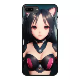 Заказать чехол для iPhone 8/8 Plus в Москве. Чехол для iPhone 8 Plus, объёмная печать Стримерша от Дана Столыпина - готовые дизайны и нанесение принтов.