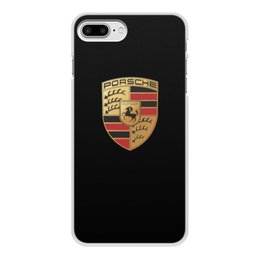 Заказать чехол для iPhone 8/8 Plus в Москве. Чехол для iPhone 8 Plus, объёмная печать Porsche от DESIGNER   - готовые дизайны и нанесение принтов.