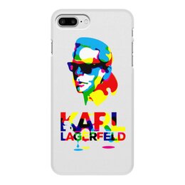 Заказать чехол для iPhone 8/8 Plus в Москве. Чехол для iPhone 8 Plus, объёмная печать Karl Lagerfeld от Leichenwagen - готовые дизайны и нанесение принтов.