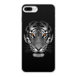 Заказать чехол для iPhone 8/8 Plus в Москве. Чехол для iPhone 8 Plus, объёмная печать Белый тигр от ISliM - готовые дизайны и нанесение принтов.