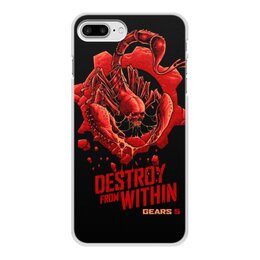 Заказать чехол для iPhone 8/8 Plus в Москве. Чехол для iPhone 8 Plus, объёмная печать Gears of War  от THE_NISE  - готовые дизайны и нанесение принтов.