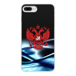 Заказать чехол для iPhone 8/8 Plus в Москве. Чехол для iPhone 8 Plus, объёмная печать Герб России от THE_NISE  - готовые дизайны и нанесение принтов.