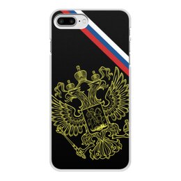 Заказать чехол для iPhone 8/8 Plus в Москве. Чехол для iPhone 8 Plus, объёмная печать   Герб России от THE_NISE  - готовые дизайны и нанесение принтов.