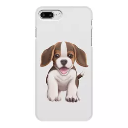 Заказать чехол для iPhone 8/8 Plus в Москве. Чехол для iPhone 8 Plus, объёмная печать Собака бигль щенок от tigerda  - готовые дизайны и нанесение принтов.