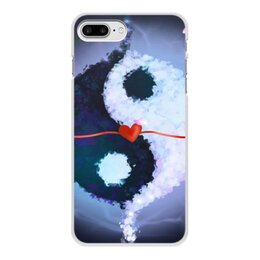 Заказать чехол для iPhone 8/8 Plus в Москве. Чехол для iPhone 8 Plus, объёмная печать Инь и ян от Дана Столыпина - готовые дизайны и нанесение принтов.