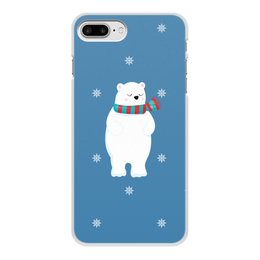 Заказать чехол для iPhone 8/8 Plus в Москве. Чехол для iPhone 8 Plus, объёмная печать белый медведь от THE_NISE  - готовые дизайны и нанесение принтов.