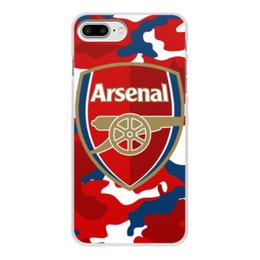 Заказать чехол для iPhone 8/8 Plus в Москве. Чехол для iPhone 8 Plus, объёмная печать Arsenal от geekbox - готовые дизайны и нанесение принтов.