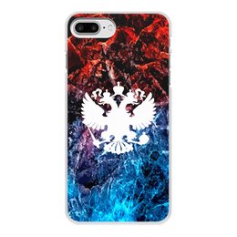 Заказать чехол для iPhone 8/8 Plus в Москве. Чехол для iPhone 8 Plus, объёмная печать Флаг России от THE_NISE  - готовые дизайны и нанесение принтов.