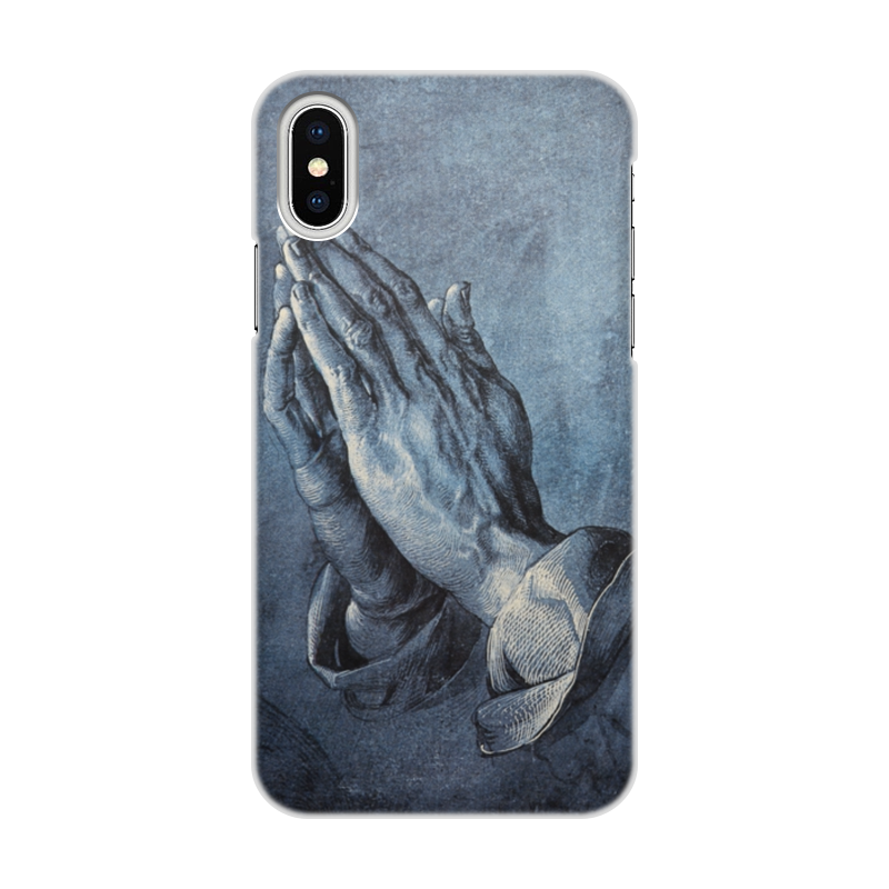 Printio Чехол для iPhone X/XS, объёмная печать Руки молящегося (альбрехт дюрер) printio чехол для samsung galaxy s8 plus объёмная печать руки молящегося альбрехт дюрер