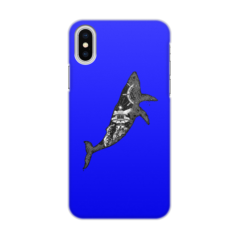 Printio Чехол для iPhone X/XS, объёмная печать Кит и море printio чехол для iphone x xs объёмная печать кит и море