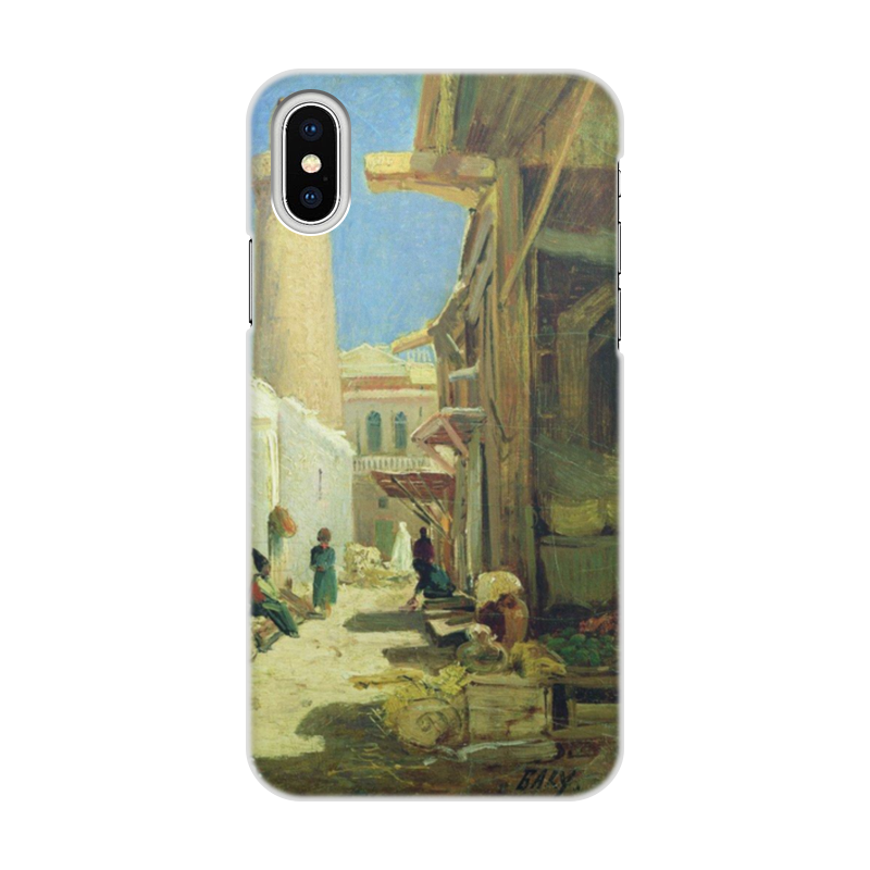 Printio Чехол для iPhone X/XS, объёмная печать Баку. улица в полдень (алексей боголюбов)