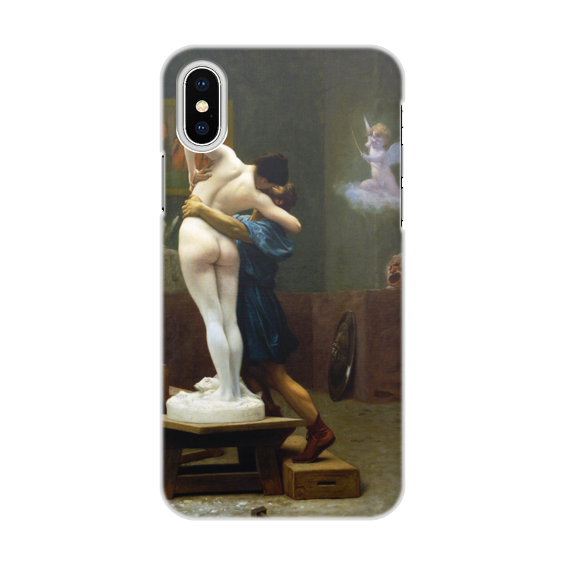 Printio Чехол для iPhone X/XS, объёмная печать Пигмалион и галатея (жан-леон жером) printio чехол для iphone 7 объёмная печать модель скульптора жан леон жером