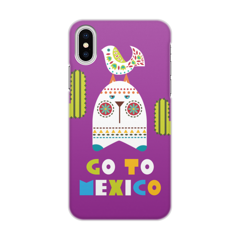 Printio Чехол для iPhone X/XS, объёмная печать Мексика