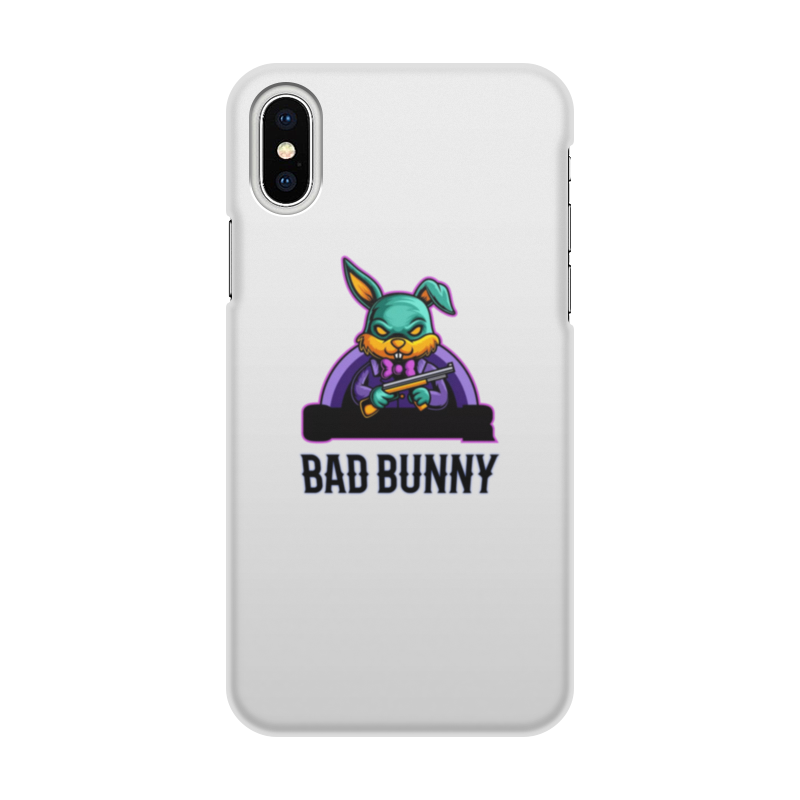 цена Printio Чехол для iPhone X/XS, объёмная печать bad bunny