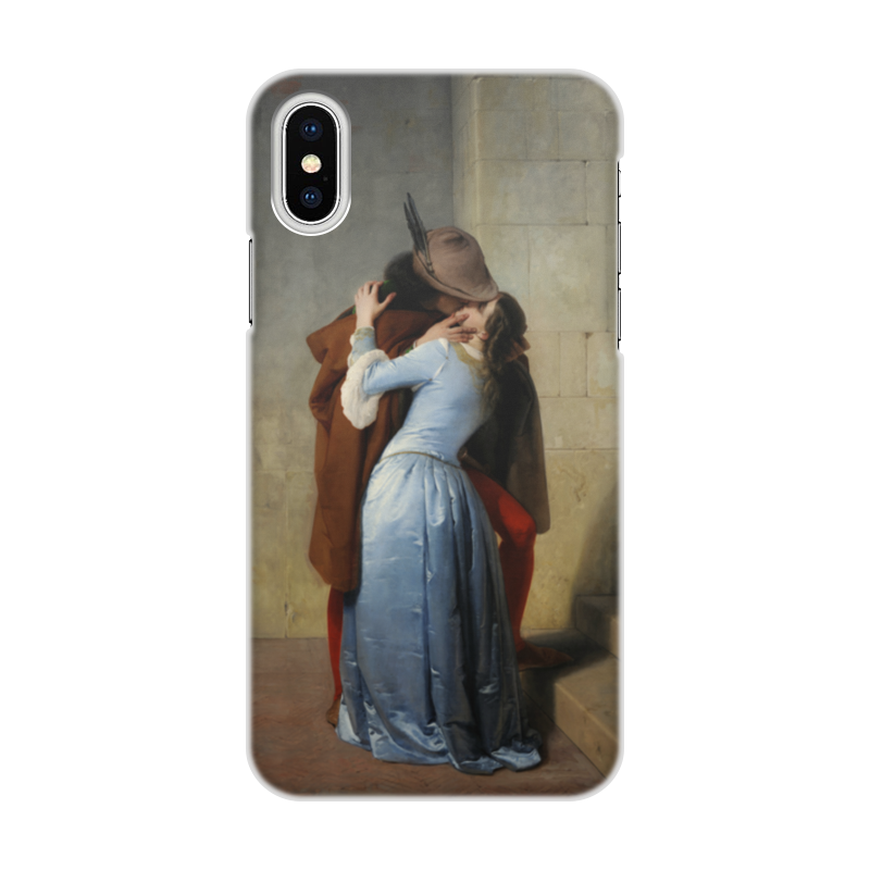 Printio Чехол для iPhone X/XS, объёмная печать Поцелуй (франческо айец) printio чехол для iphone x xs объёмная печать поцелуй франческо айец