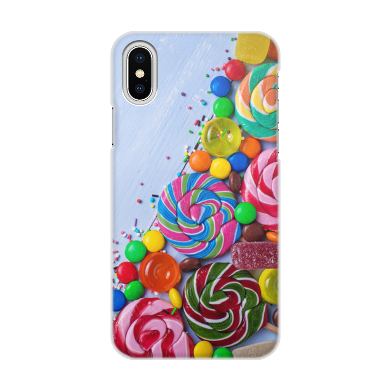 Printio Чехол для iPhone X/XS, объёмная печать Candy