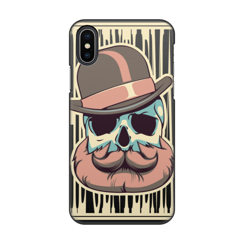 Printio Чехол для iPhone X/XS, объёмная печать Бородатый череп чехол mypads страшный бородатый мужчина абстракция для meizu m6 m711q задняя панель накладка бампер