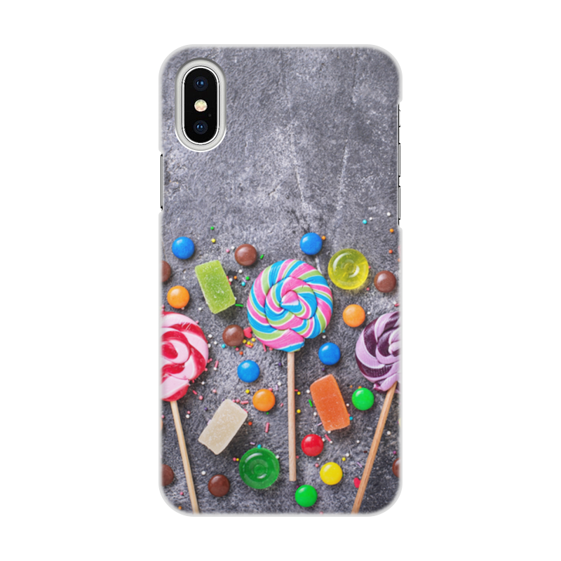 Printio Чехол для iPhone X/XS, объёмная печать Candy