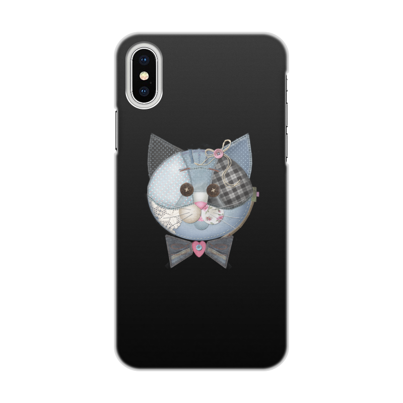 Printio Чехол для iPhone X/XS, объёмная печать Котик printio чехол для iphone x xs объёмная печать смеющийся котик