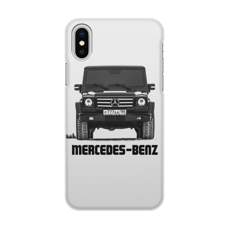 Printio Чехол для iPhone X/XS, объёмная печать Mercedes-benz для iphone okeytech для benz чехол для ключей складной флип чехол для mercedes w168 w124 w202 w210 w211 w203