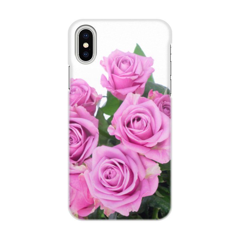 Printio Чехол для iPhone X/XS, объёмная печать Букет роз