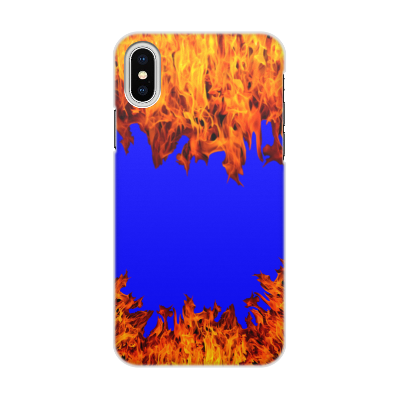 Printio Чехол для iPhone X/XS, объёмная печать Пламя огня printio чехол для iphone 7 объёмная печать пламя огня