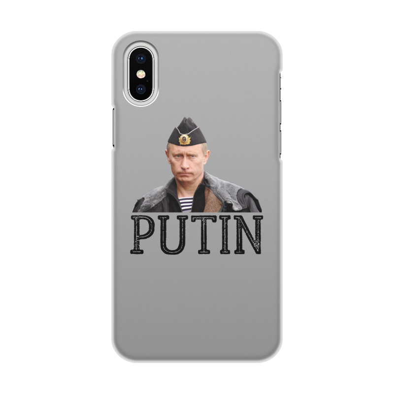 Printio Чехол для iPhone X/XS, объёмная печать Putin