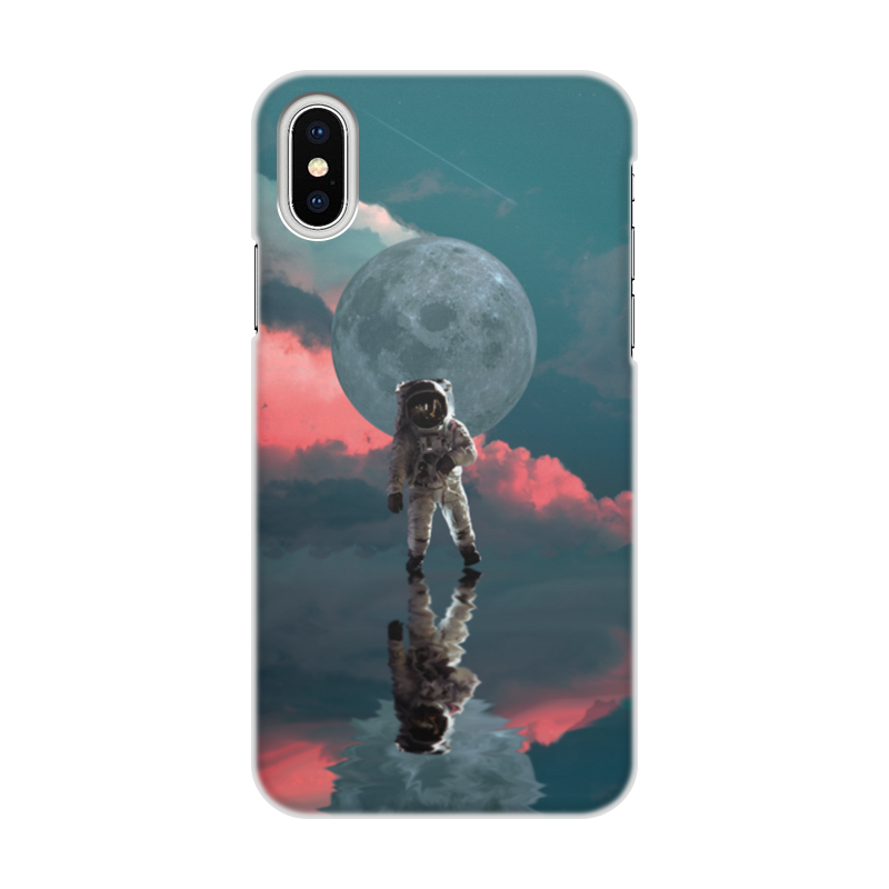 Printio Чехол для iPhone X/XS, объёмная печать Космонавт астронавт printio чехол для iphone 8 объёмная печать космонавт астронавт