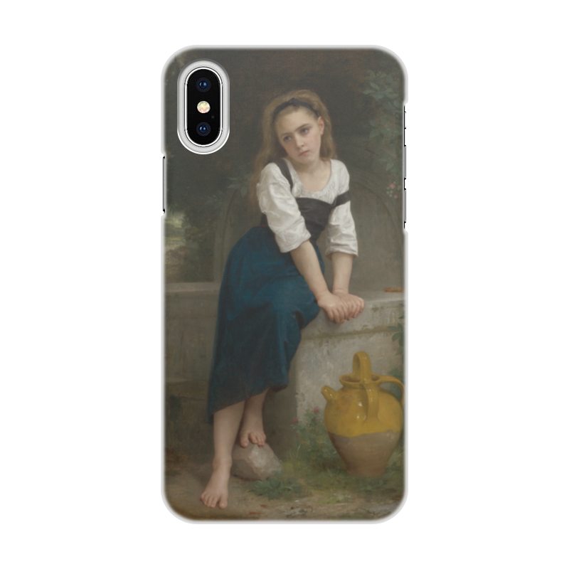 Printio Чехол для iPhone X/XS, объёмная печать Сирота у фонтана (orpheline à la fontaine)