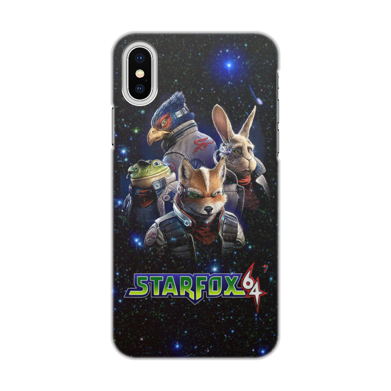 Printio Чехол для iPhone X/XS, объёмная печать Star fox printio чехол для iphone 12 объёмная печать star fox