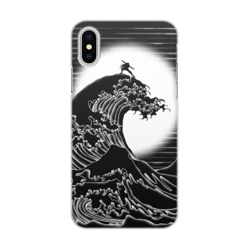 Printio Чехол для iPhone X/XS, объёмная печать Наездник волны printio чехол для iphone x xs объёмная печать кит и волны