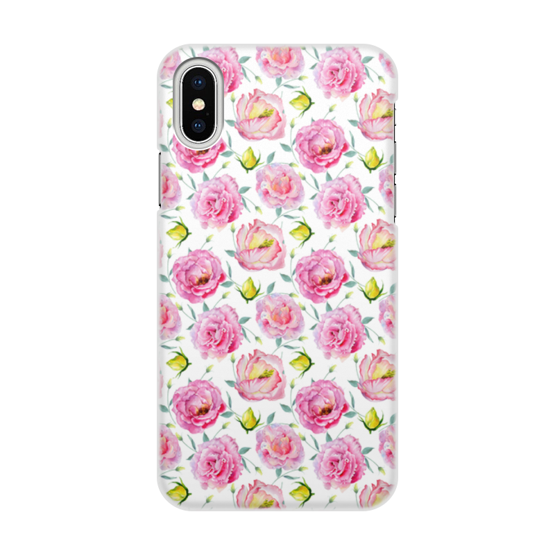 Printio Чехол для iPhone X/XS, объёмная печать Сад цветов printio чехол для iphone x xs объёмная печать сад роз