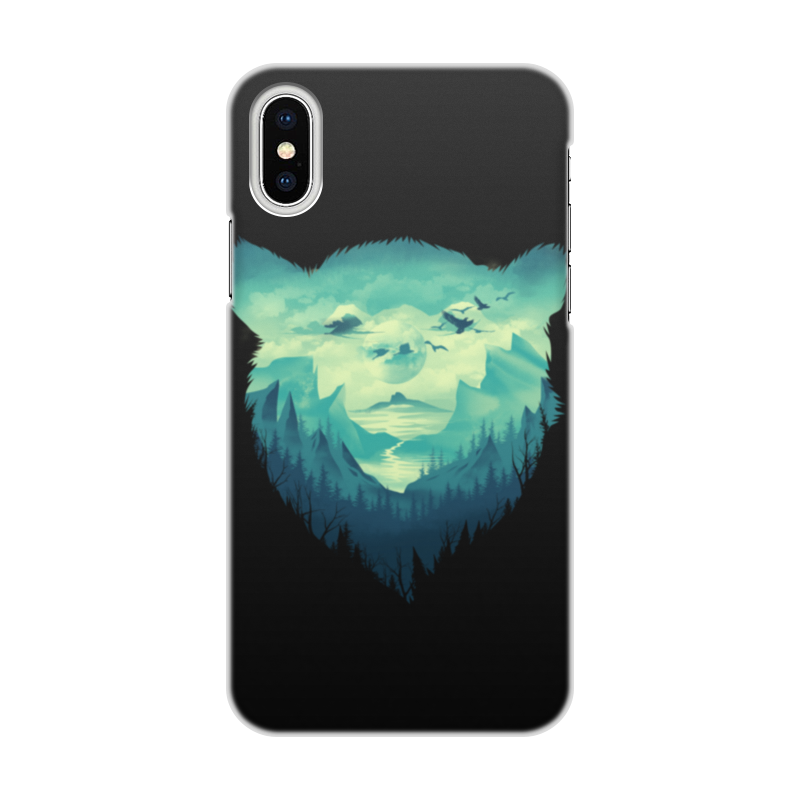 Printio Чехол для iPhone X/XS, объёмная печать Медвежий край printio чехол для iphone 7 plus объёмная печать медвежий край