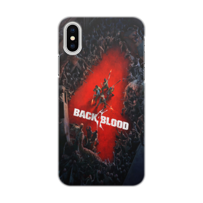 Printio Чехол для iPhone X/XS, объёмная печать Back 4 blood