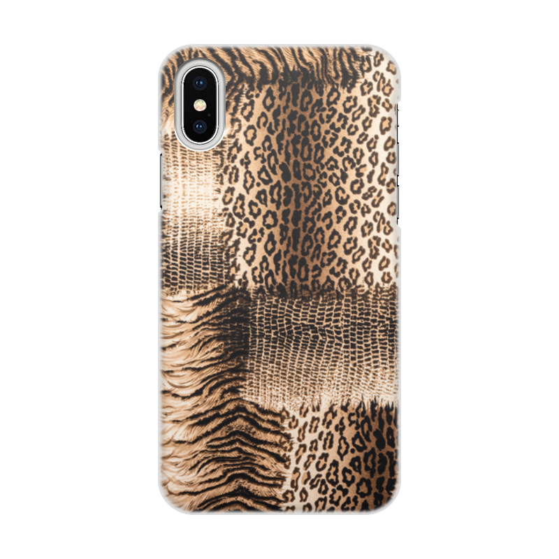 Printio Чехол для iPhone X/XS, объёмная печать Леопард printio чехол для iphone x xs объёмная печать радужный леопард