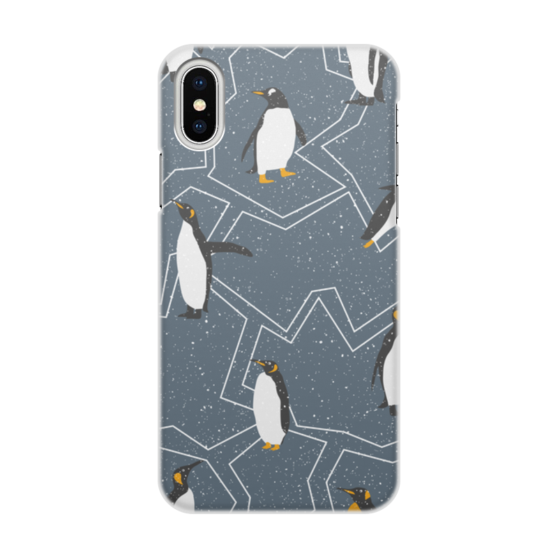 Printio Чехол для iPhone X/XS, объёмная печать Пингвины printio чехол для iphone 8 объёмная печать пингвины