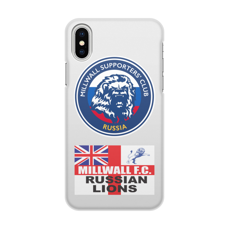 Printio Чехол для iPhone X/XS, объёмная печать Millwall msc russia phone cover