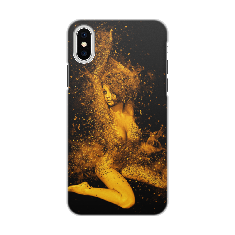 Printio Чехол для iPhone X/XS, объёмная печать Девушка printio чехол для iphone x xs объёмная печать карибская женщина или обнаженная с подсолнухами